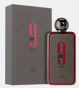 AFNAN 9 PM Rebel EDP For Unisex 3.4 FL.OZ 100ML - Premium Fragrance with Bold Notes & Timeless Scent
