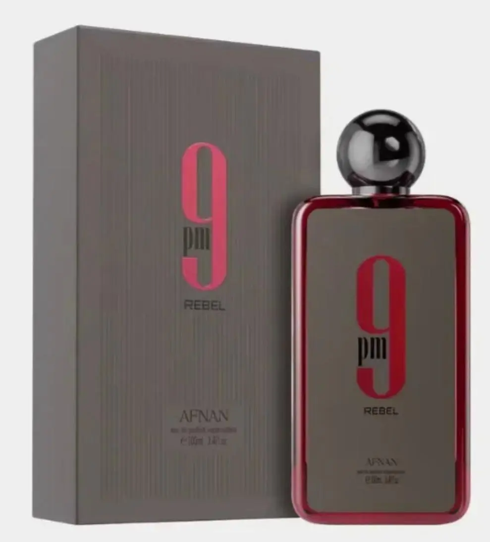 AFNAN 9 PM Rebel EDP For Unisex 3.4 FL.OZ 100ML - Premium Fragrance with Bold Notes & Timeless Scent