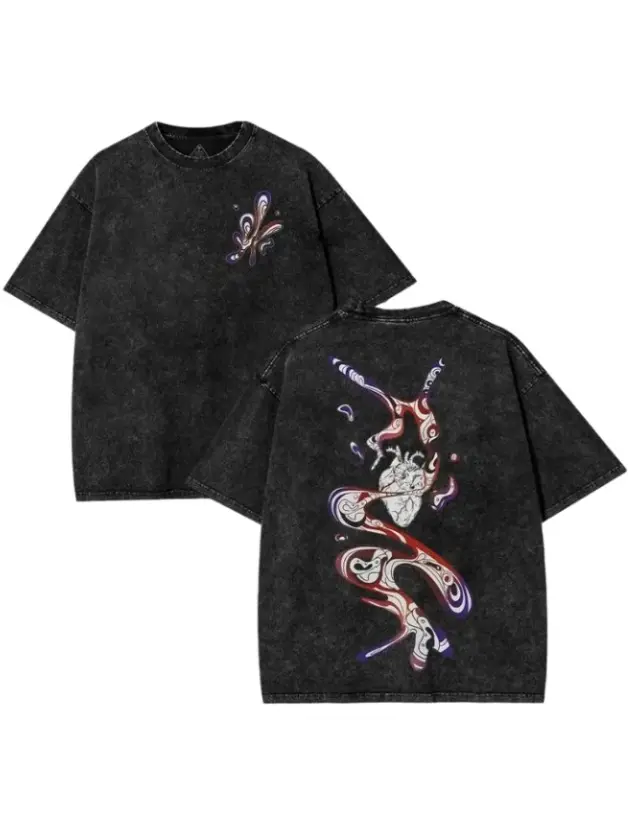 The Summer Wash T-shirt, Casual Short Sleeve Shirt, Unisex Acid Washed Lightweight Cotton T-Shirt, Gift For Anime Fan, Anime Lover Menswear Oversize Apparel Streetwear Vintage trendy tee funny guy men funny t shirt