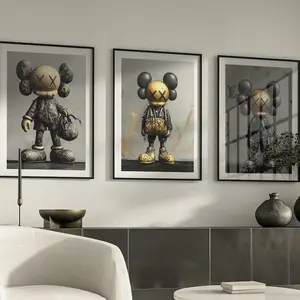 K Poster  Wall Art Set of 3 K Prints Designer  Poster Digital Download K Wall Art Luxury Fashion Art prints