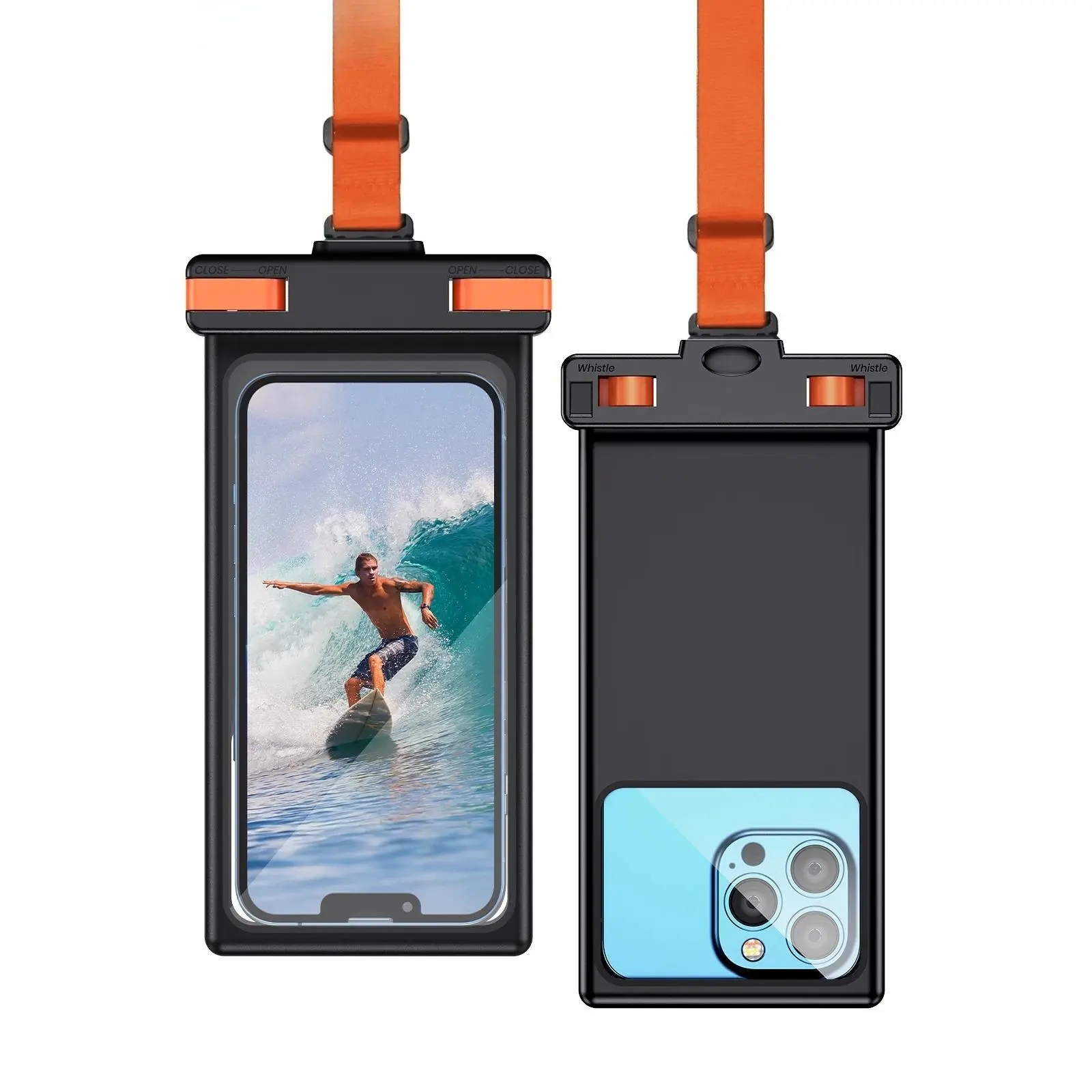 Waterproof Phone Pouch,[Underwater Screen Touchable] IPX8 Waterproof Phone Case Compatible for Mobile Phone Up to 7.0 inch