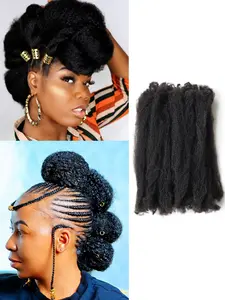 Kinky Bulk Extension Hair, Medium Length Curly Design, All-Season Wearable, Ideal for Daily Use & Stylish Looks