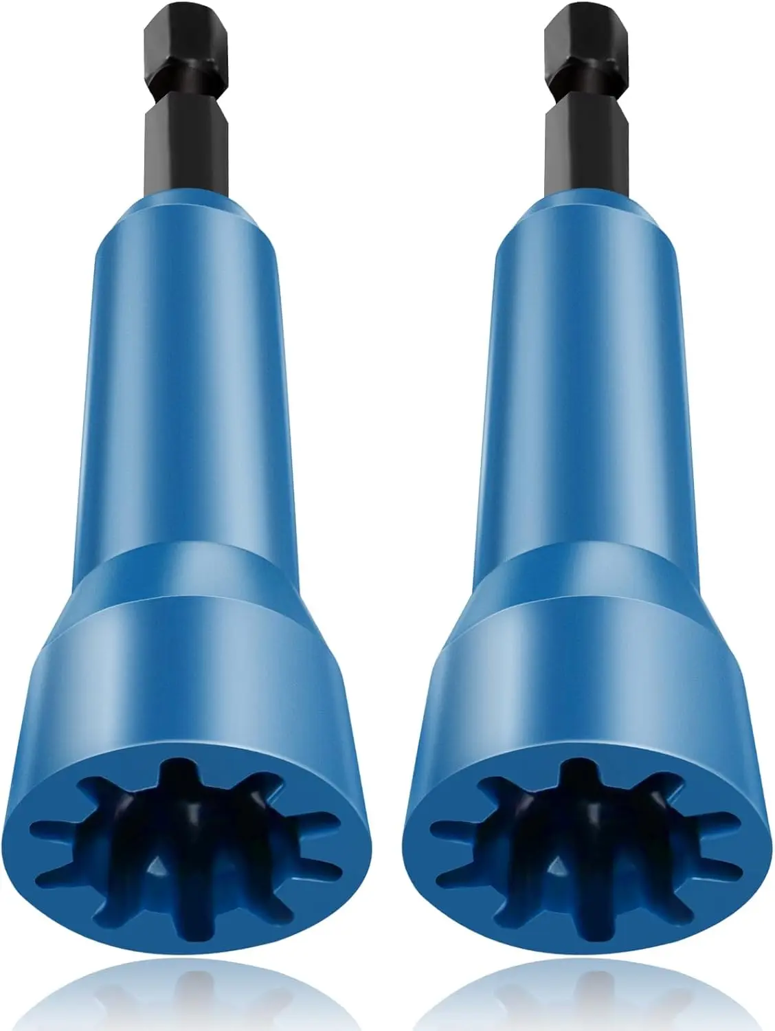 Wire Twister Tool, Twist Wire Connector Socket, Driver with 1/4" Chuck for electricians(2 Pack-blue)