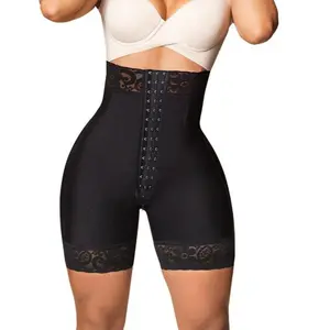 Tummy Control Shapewear Shorts with Open Crotch Design