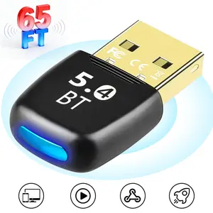 USB Bluetooth Adapter for PC, Bluetooth 5.4 Dongle Receiver, USB 3.0 Wireless Adapter, Plug & Play, Supports Windows 11/10/8.1/7 Bluetooth USB Adapter for Desktop, Laptop, Keyboard