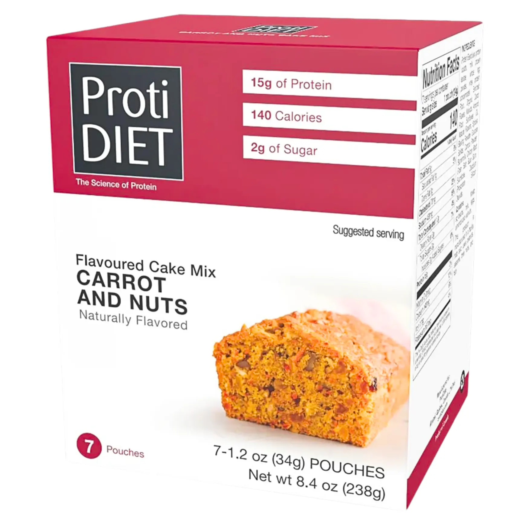 ProtiDiet - Carrot and Nuts Cake Mix - 7/Box