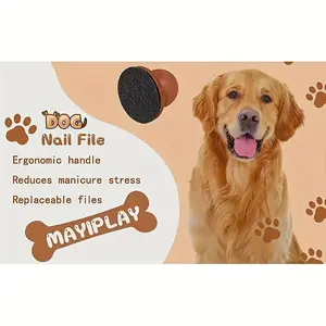 Pressure-free dog paw file - durable PP material, square scratch design for small pets