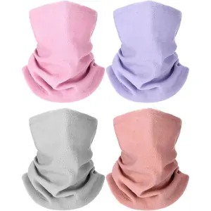4 Pieces Winter Neck Warmers Neck Gaiter Scarf Windproof Face Covering