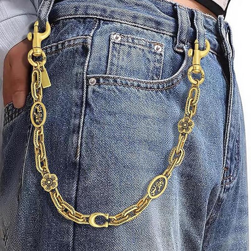 Chain Charm for Handbag, Purse Wallet &Pants Chain Jean Chains, Vintage Bag Strap Chains Extender, Classic Chain