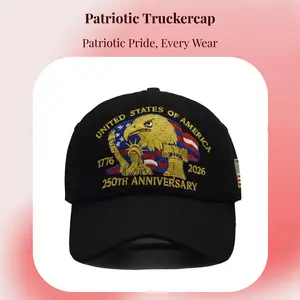 2026 USA 250th Anniversary Baseball Cap Patriotic Embroidered Commemorative  American Flag Trucker Cap for Men Women Perfect Gift for Dad Grandpa Husband or Friends hats