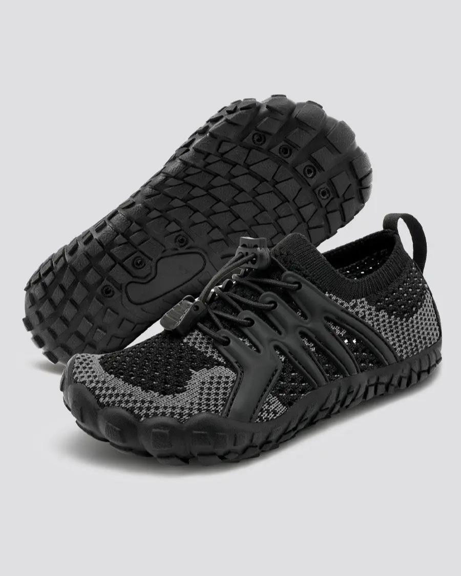 Classic Water Shoes with Adjustable Laces, Breathable All-Purpose Footwear for Exploring, Kayaking, Mesh, Rubber, Men's Water Shoes, Slip Resistant