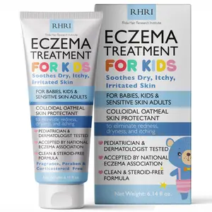 Eczema Cream for Kids | Eczema Cream with Colloidal Oatmeal | Kids Skin Care for Dry, Itchy, Red & Irritated Skin with Soothing Hydration | Steroid Free Sensitive Skin Moisturizer 6.14 fl oz