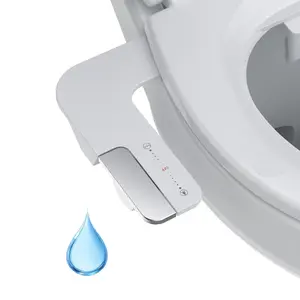 Garvee Bidet Attachment for Toilet Seat with Dual Nozzle for Rear and Feminine Wash, Featuring Self-Cleaning Sprayer and Adjustable Cold Water Pressure, Non-Electric Design for Enhanced Hygiene and Comfort