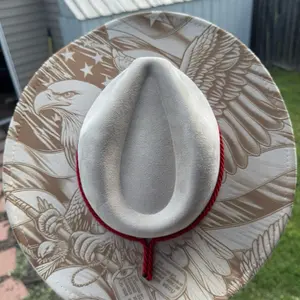 Unisex U.S.A Freedom 250 - Laser-Etched Cowboy Hat
