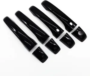Exclusive Glossy Black Series Stick-On Door Handle Overlays Compatible with 2011-2014 Chrysler 300C+Dodge Journey