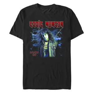 Men's Stranger Things Colorful Eddie Munson T-Shirt