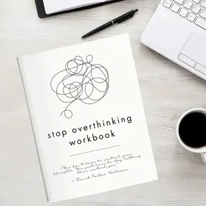Stop Overthinking Workbook, Mindfulness Journal, Self-Care Diary, Includes Coping Strategies & Goal Setting Exercises, Health Coach Guide