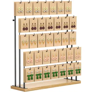 Display for Vendors, Earring Display Stand for Selling, Necklace Display Holder for Selling, Earring Cards Organizer for Bracelets, Rings,  Towers,   (35 Hooks)