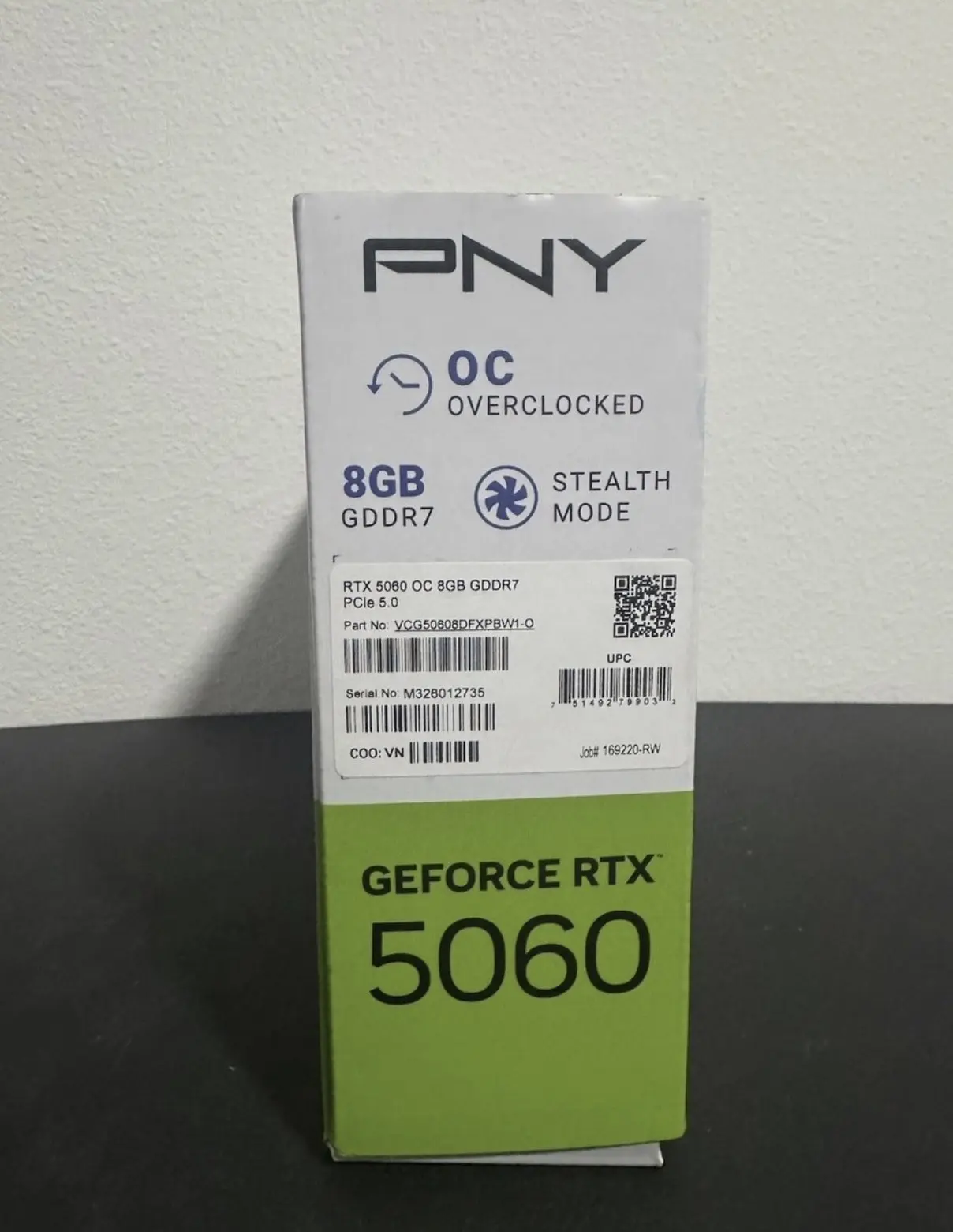 PNY NVIDIA GeForce RTX 5060 OC Dual Fan Graphics Card (8GB GDDR7, 128-bit)