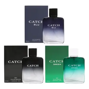 Bundle of Catch, Catch Blu and Catch Green Cologne for Men 100ml Eau de Toilette