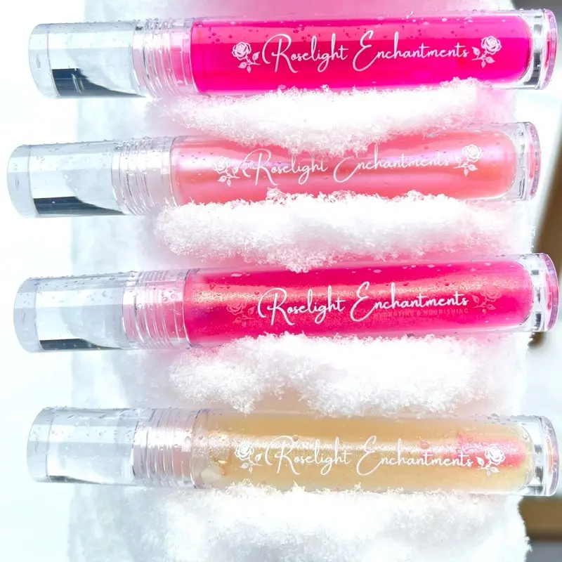 Nourishing Lip Gloss - Infused With Raspberry Seed Oil, Jojoba Oil, & Vitamin E | Makeup | Smooth | Glossy | Moisturizing Lipstick Cosmetic