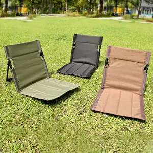 Outdoor Folding Beach Garden Lounger Portable Folding Chair Ground Mat Lawn Chair