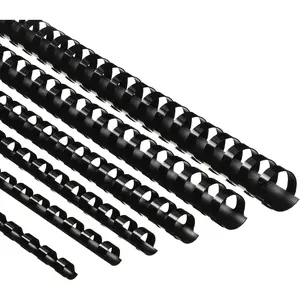 150 Pack Plastic Binding Combs Plastic Binder Comb Ring 19 Ring Binding Spines Letter Size Spiral coils for Notebook Calendar(1/4 5/16 3/8 1/2 5/8 3/4 in,Black)