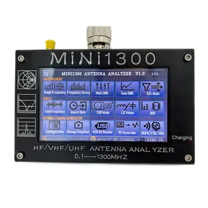 2024 Upgraded Mini1300 Antenna Analyzer 0.1-1300MHz with 4.3 Inch TFT LCD Touch Screen,Portable Vector Network Analyzer with SMA Calibration Kits,HF/VHF/UHF All Bands