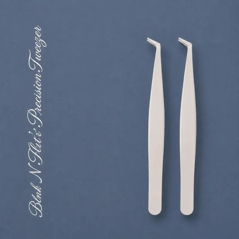 BLNK N FLUT'R Precision Tweezers, Makeup Tool to Pick Up False Eyelashes