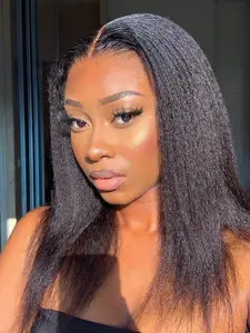 Yaki Straight Synthetic Wig for Women, High-Quality Non-Lace Design, Heat-Resistant Fiber, Ideal for All Seasons & Daily Wear