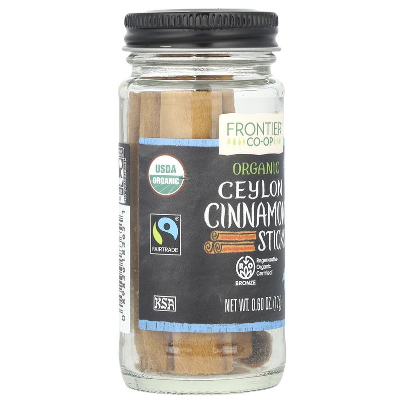 Frontier Co-op Organic Ceylon Cinnamon Sticks, 0.6 oz (17 g)