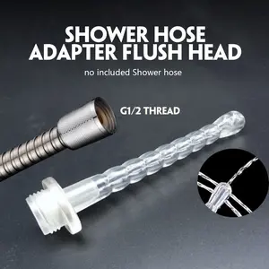 Douching Kit, Shower head, specially designed shower head with G1/2" adapter & multi-hole long nozzle, reusable cleaning system, cleaner, bathroom accessories, Shower Head Replacement