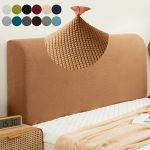 Modern Fabric Headboard Protector Cover, Dustproof Stretchable Bed Frame Wrap (height 50-60cm), Washable Home Decor, Easy Maintenance