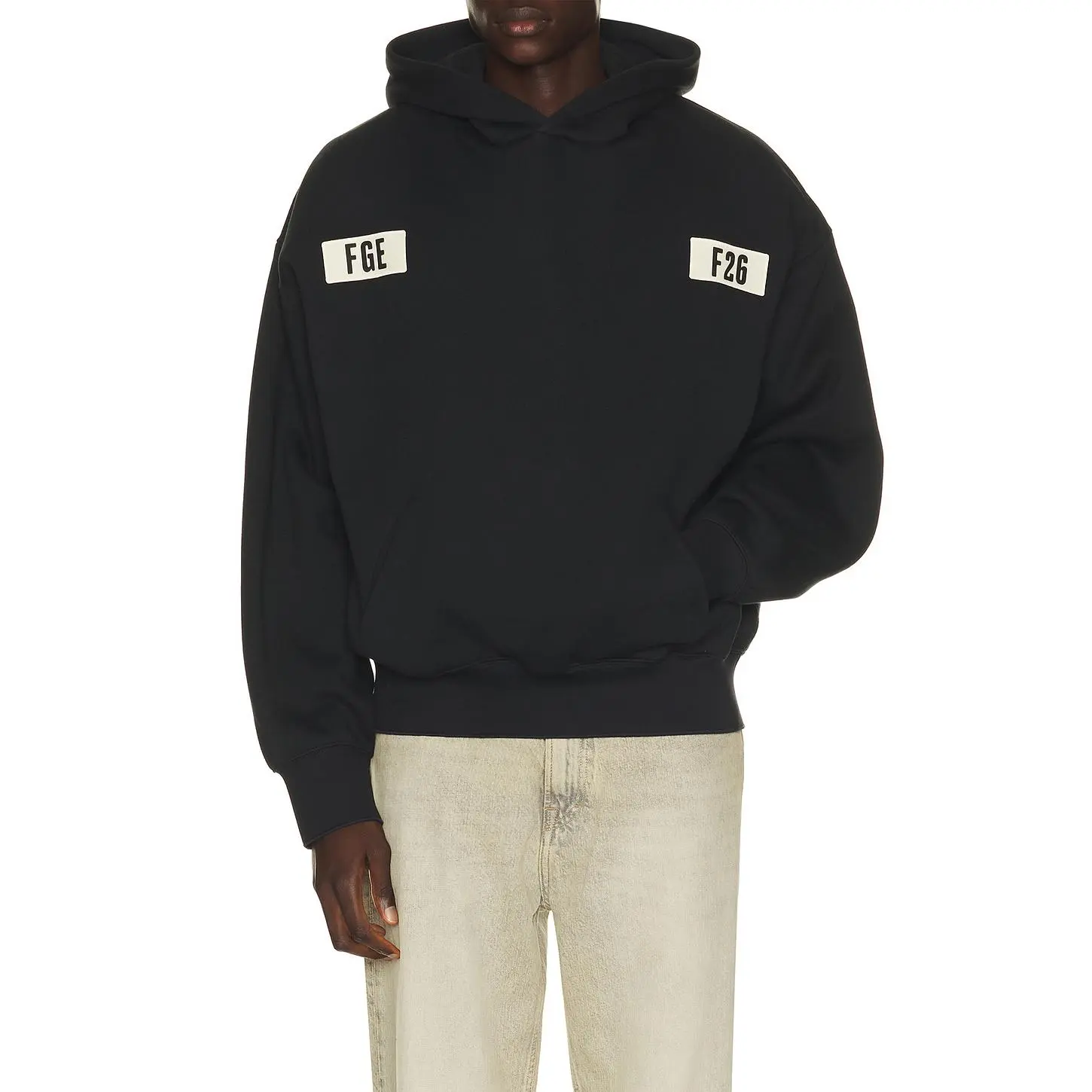 Fear of God ESSENTIALS 90's Hoodie in Vintage Black Fear of God ESSENTIALS 90's Hoodie in Vintage Black