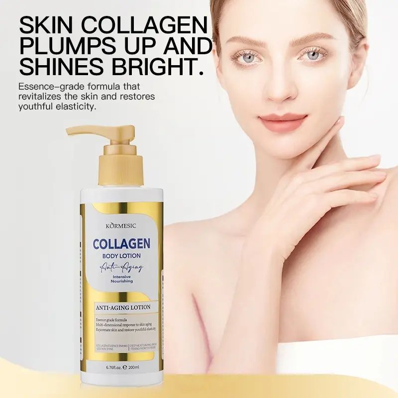KORMESIC Collagen Body Lotion 200ml, designed specifically for women - formulated with radiance-enhancing, skin elasticity-boosting, and anti-aging ingredients for deep nourishment