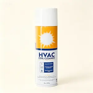 Biodegradable HVAC Coil Cleaner Foam Spray, No Rinse Formula, Air Conditioner Coil Cleaner Aerosol, 19 fl.oz, Biodegradable & No Rinse, Efficient Foam Cleaning for AC Units