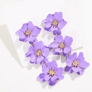 Tri Flower Earrings