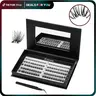 Cofier Self-Adhesive Glue-Free Salon Cluster Lashes Kit, 80 Pcs 8-14mm Gentle False Lashes with Adhesives & Tweezers, Lightweight Dramatic Cosmetic Eyelash Enhancers for Adults, Mix Sizes for Easy Eye Makeup