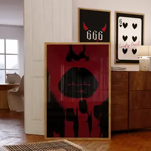 Fatale Poster, Print Out Poster Wall Art Trendy, Edgy Grunge Room Decor, Dark Moody Maximalism Poster, Gothic Decor,