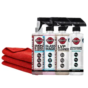 Renegade Products | Interior Clean & Protect Kit – Complete Car Interior Detailing Set for Leather, Vinyl, Glass & Odor Removal | Includes Cleaners, Protectant & Towels