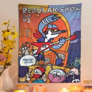 R-Regular Cartoon Show Anime Tapestry Art Science Fiction Room Home Decor Wall Art Decor for Living Room Home 60X40 T-2 Decoration Gift