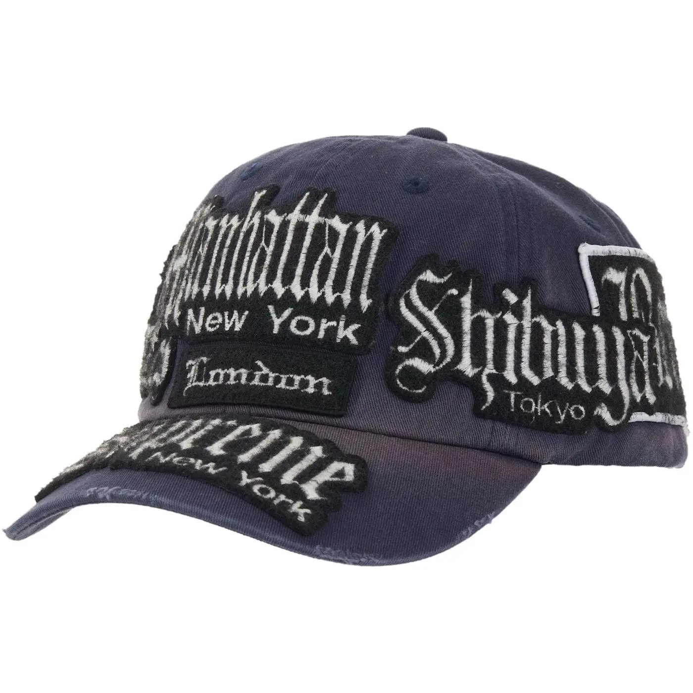 1007858 Supreme City Patches 6-Panel Hat Navy