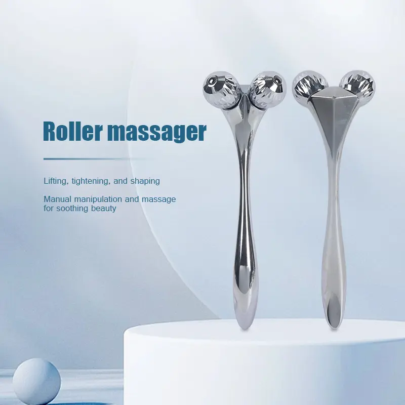 MSME Beauty 3D Roller Face Body Massager, Facial Tools, Daily Relax, V-Line shaping, Lifting, Tightening, Massage for Skincare Rountine, Mother's Day Gift, Reduce Puffiness