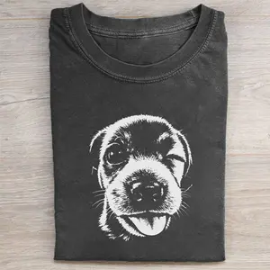 Funny Dog Face T-shirt, Vintage 90s Dog Meme Graphic Tee, Animal Lover Gift, Comfort Colors Style, Unisex Fit Design, Gift for Men and Women