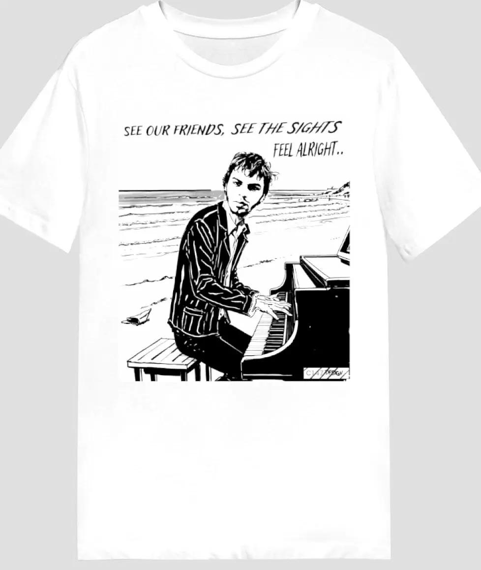 Supergrass Band SEE OUR FRIENDS T SHIRT All Colors, Gift for Women Men, Made In USA, US Size S-6XL, 100% cotton, Classic Fit, Unisex T-Shirt