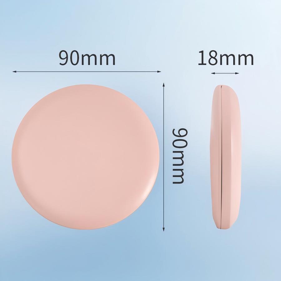 Portable Foldable LED Makeup Mirror, 1 Pack Travel Compact Mirror for Women, Pocket Size Handheld Makeup Tool with Light