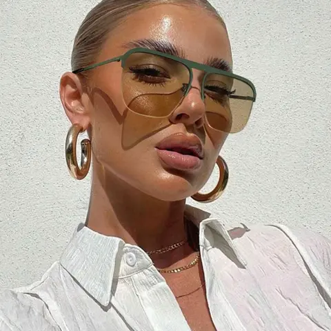Unisex Hd Semi-rimless Sunglasses, Color-changing Sunglasses, Chameleon Sunglass Change Color, Summer Trendy Casual Frames Sunglasses for Everyday Use, Fashion Accessories for Outdoor Activities, Casual Shades, Styling Sunglasses, Trending Sunglasses
