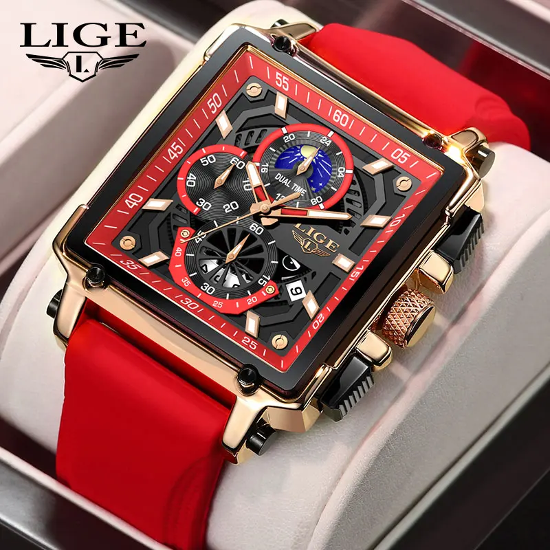 Business Fashion Square Dial Quartz Watch, Fashion Waterproo Luminous Watch for Party, Daily Clothing Decor, Trendy All-match