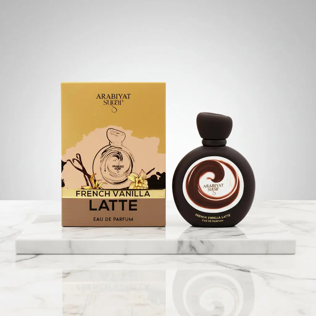 Arabiyat French Latte EDP - Floral Bouquet Unisex Fragrance with Cocoa, Amber, and Sandalwood Notes for Unisex Wear, Alcohol-Free, Sweet Musky, Confidence, Adults, Arabian Fragrance, Captivating Charm, Chocolate Flavor Unisex Fragrance