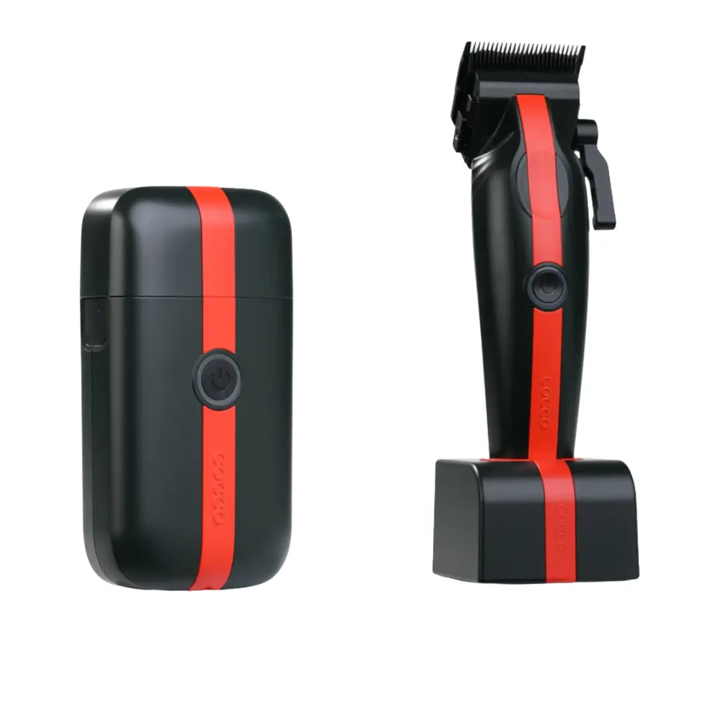 COCCO VELOCE LITE Red/Black SHAVER & CLIPPER Combo